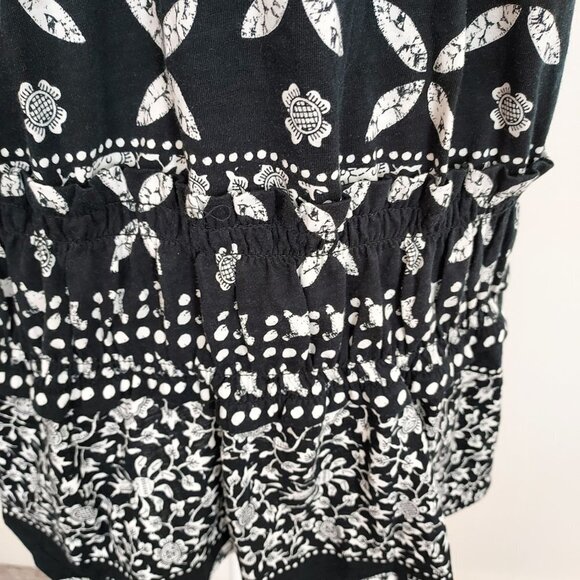 INC International Concept Black and White Printed Halter Smock-Waist Top NWT - Picture 3 of 9
